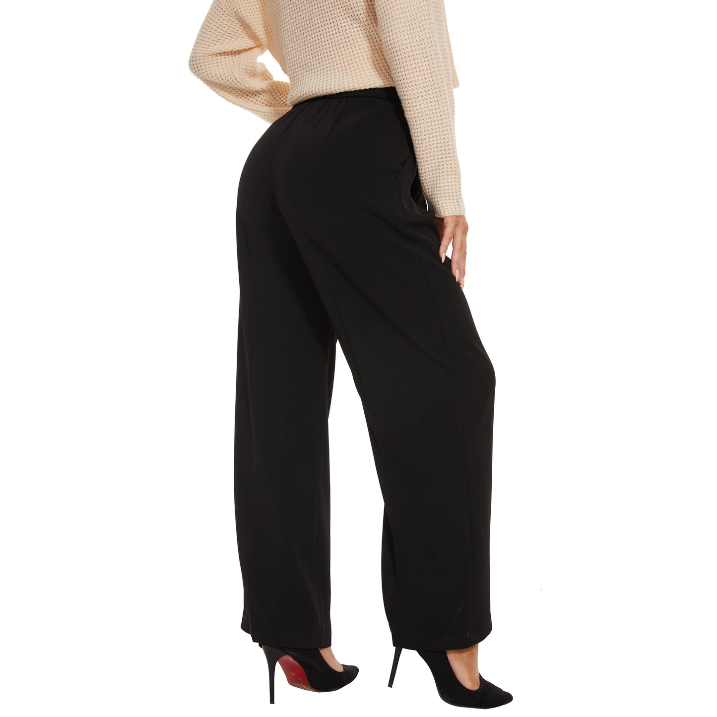 High Waist Trousers For Work Casual Thick Petite Type