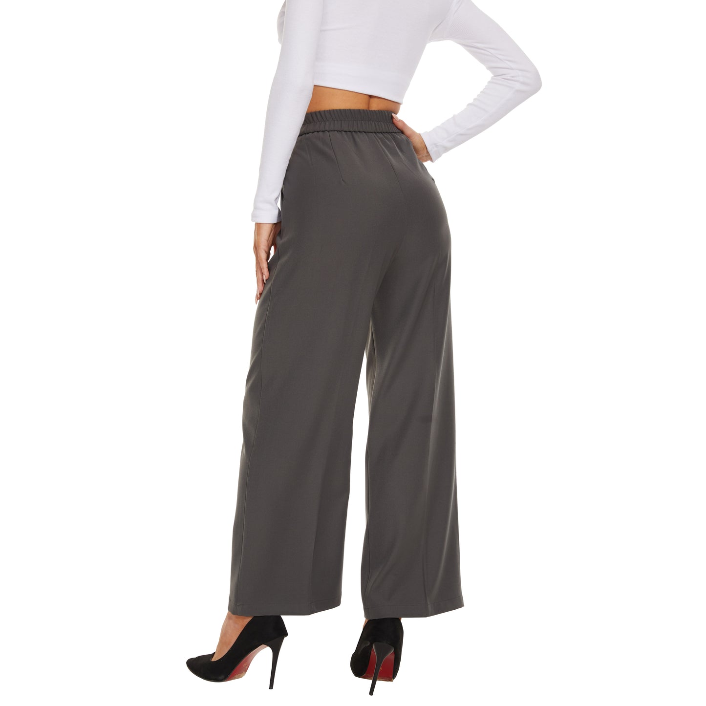 High Waist Trousers For Work Casual Thick Tall Type